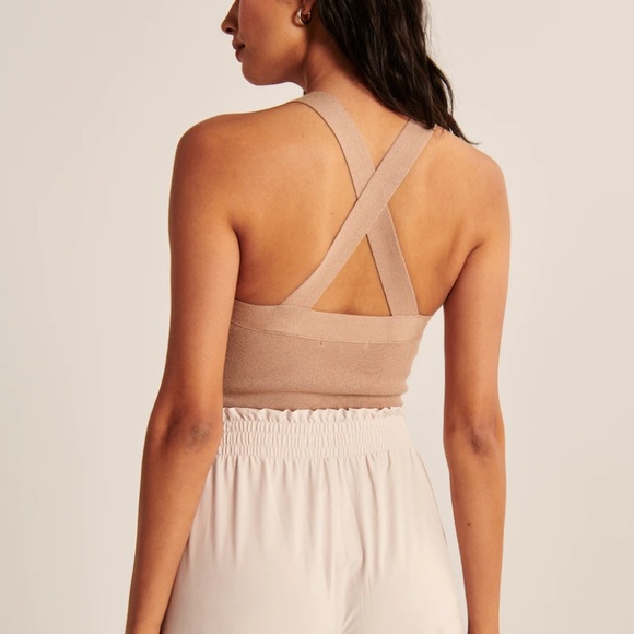 Abercrombie Crossback Sweater Knit Bodysuit Size Small NWT - Picture 4 of 6